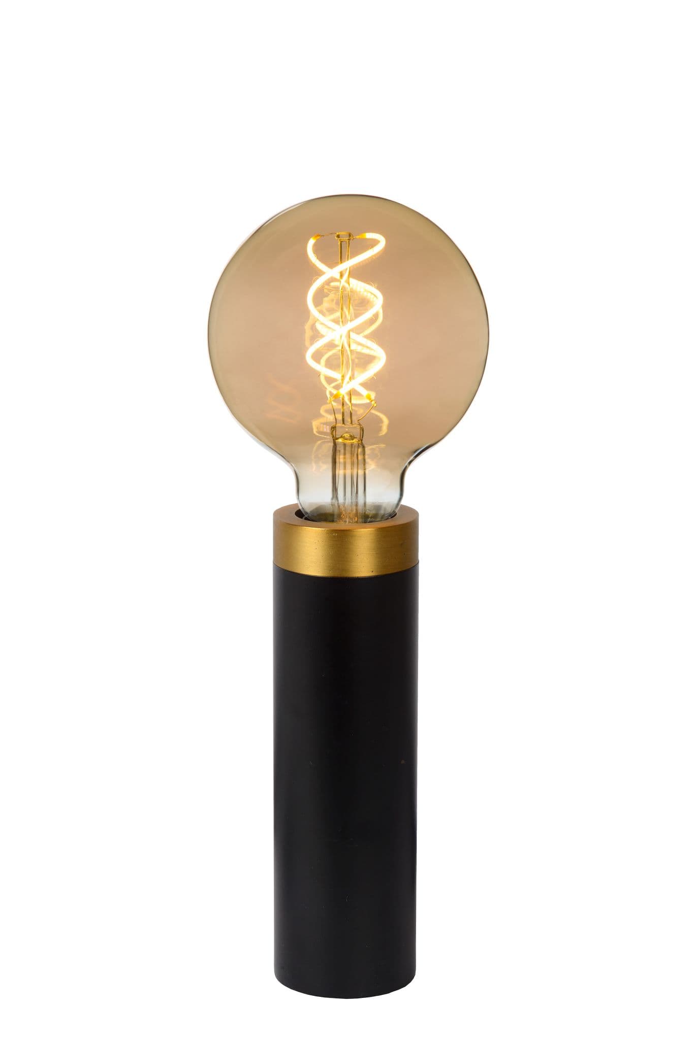 Lucide SELIN Лампа настольная 03522/01/30 E27/40W Black/matt yellow copper — миниатюра 2