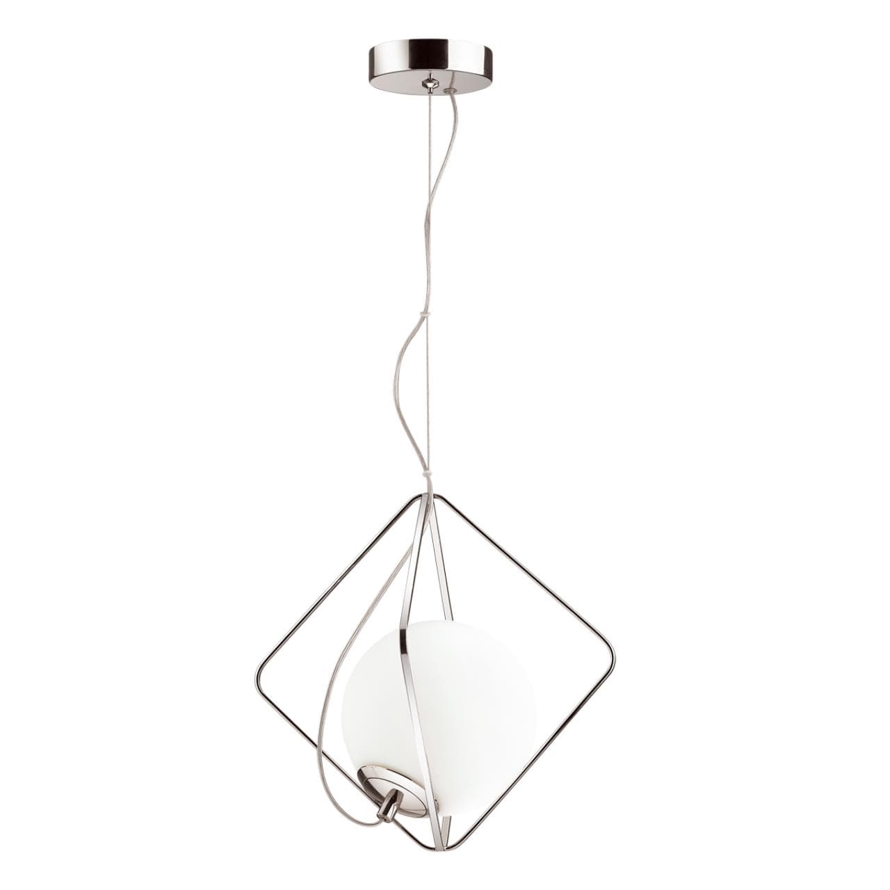 Odeon Light 4764/1 ODL21 белый/хром Подвес E14 40W PEKTI