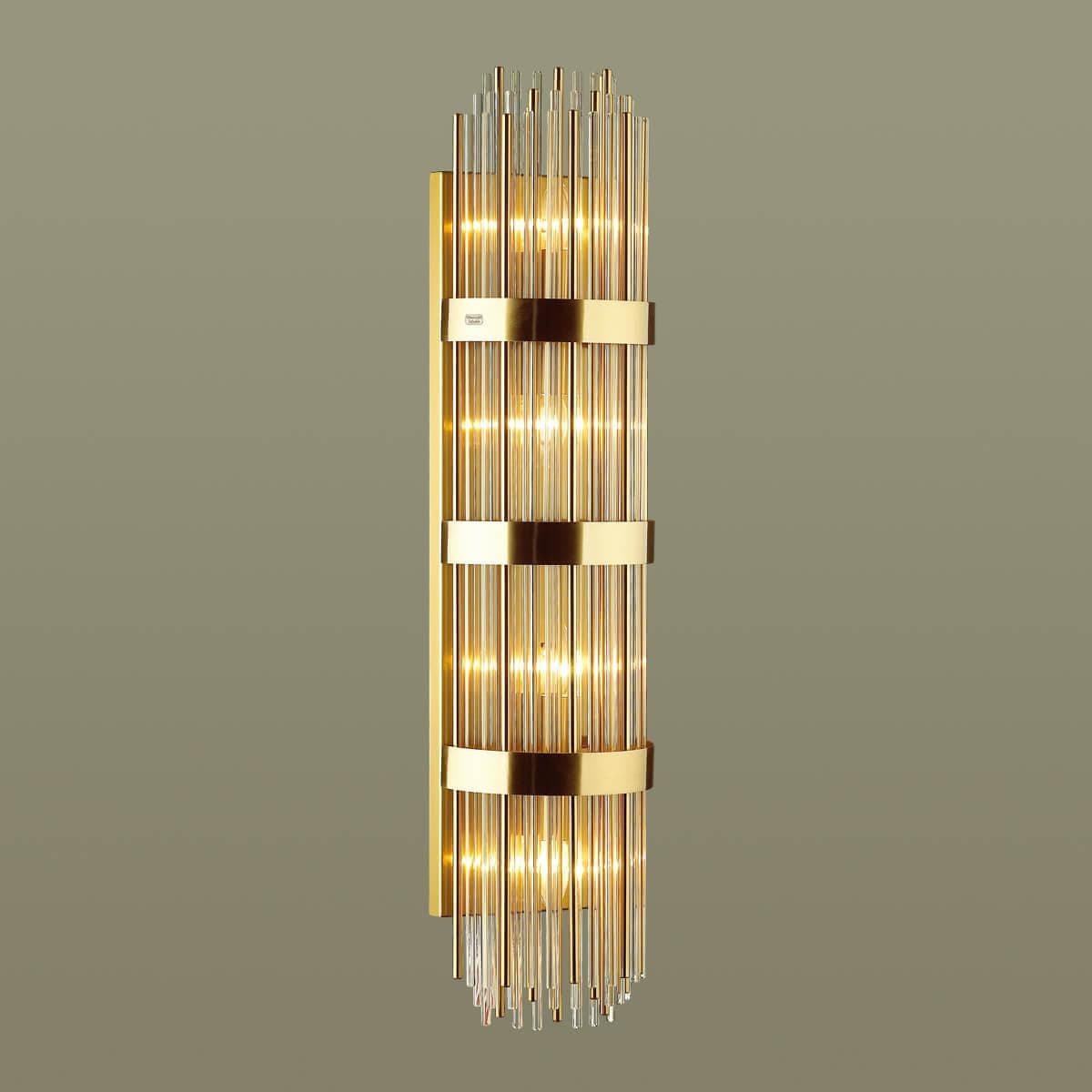 Odeon Light 4854/4W HALL ODL_EX21 золото/стекло Настенный светильник E14 4*40W высота 890см EMPIRE — миниатюра 5