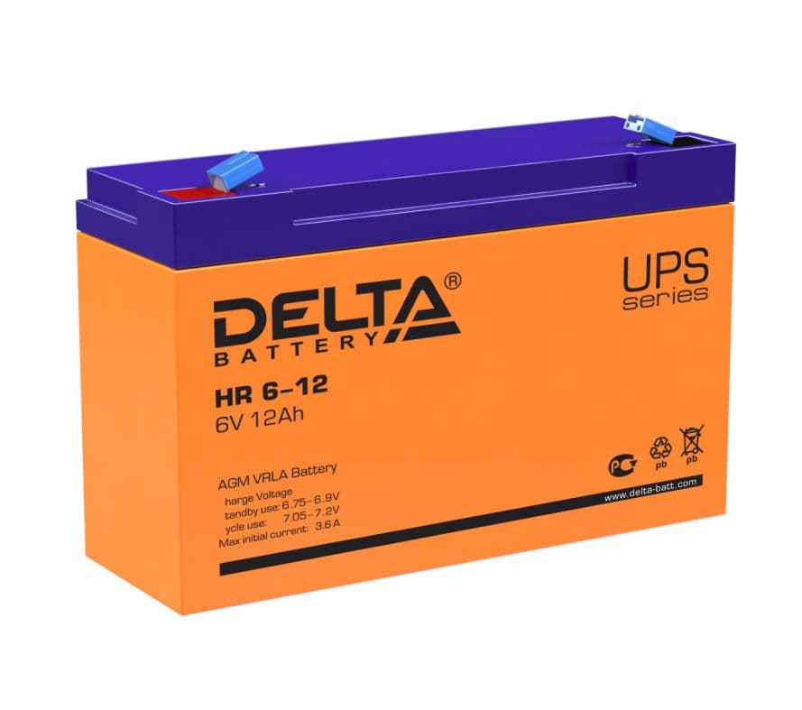 Delta Аккумуляторная батарея HR 6-12 (6V/12Ah)
