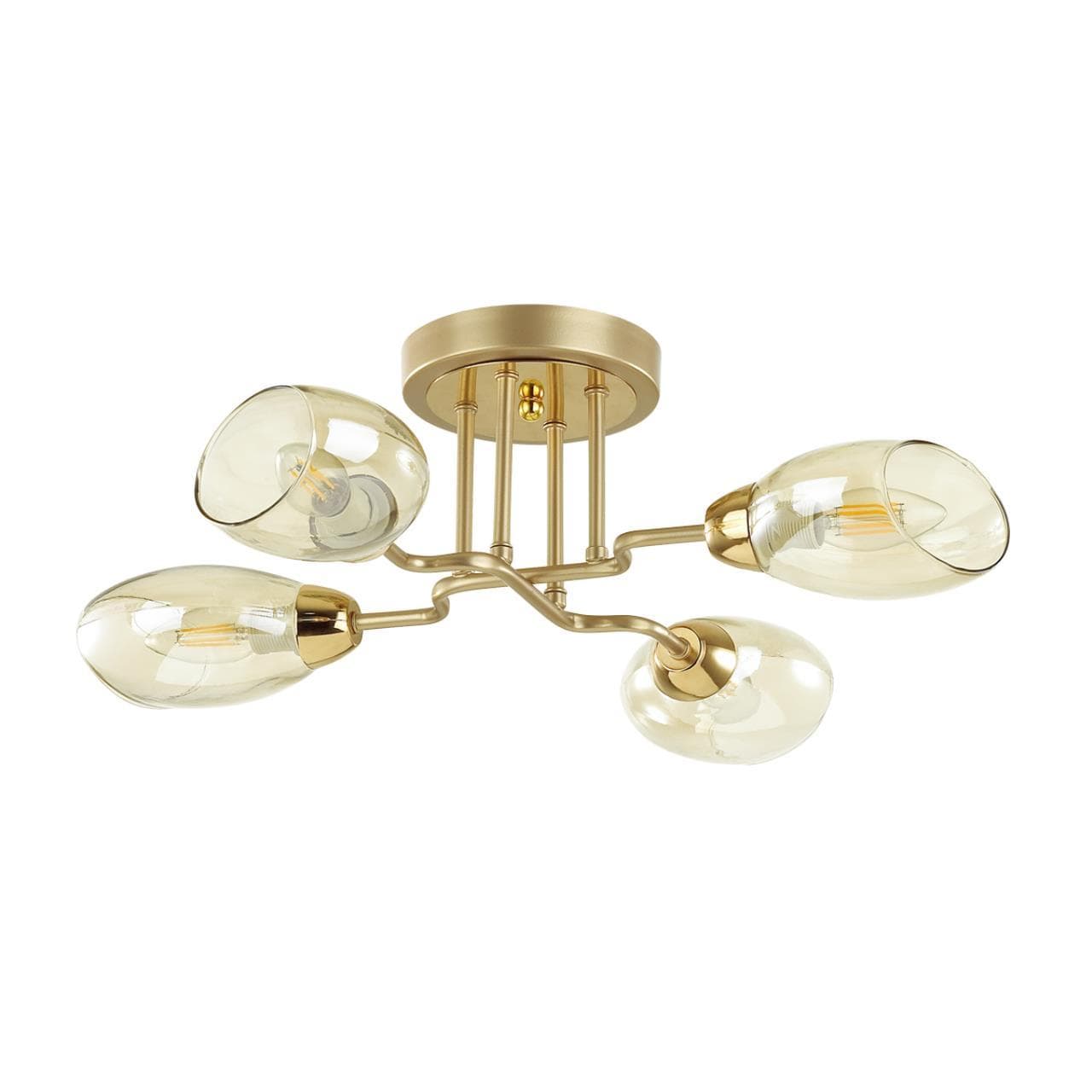 Lumion 4536/4C MODERNI LN21 178 золото, матовое золото Люстра потолочная E14 4*40W 220V LACIE — миниатюра 2
