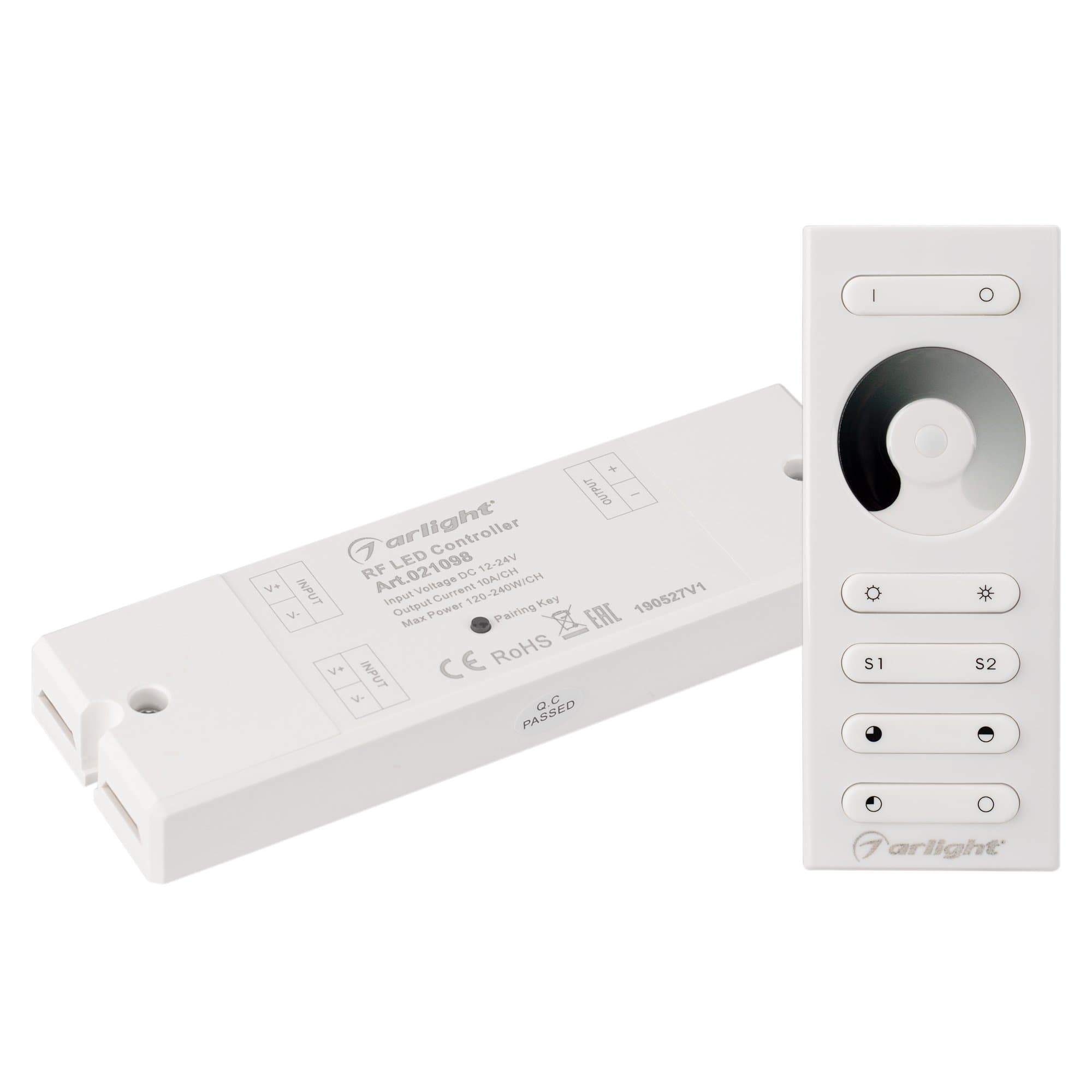 Arlight Диммер SR-2839DIM White (12-24 В,120-240 Вт, ПДУ сенсор) (IP20 Пластик, 1 год) 021098