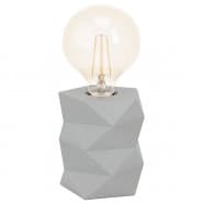 Eglo 98859 Настольная лампа SWARBY, 1Х60W, E27, H120, Ø100, цемент, серый