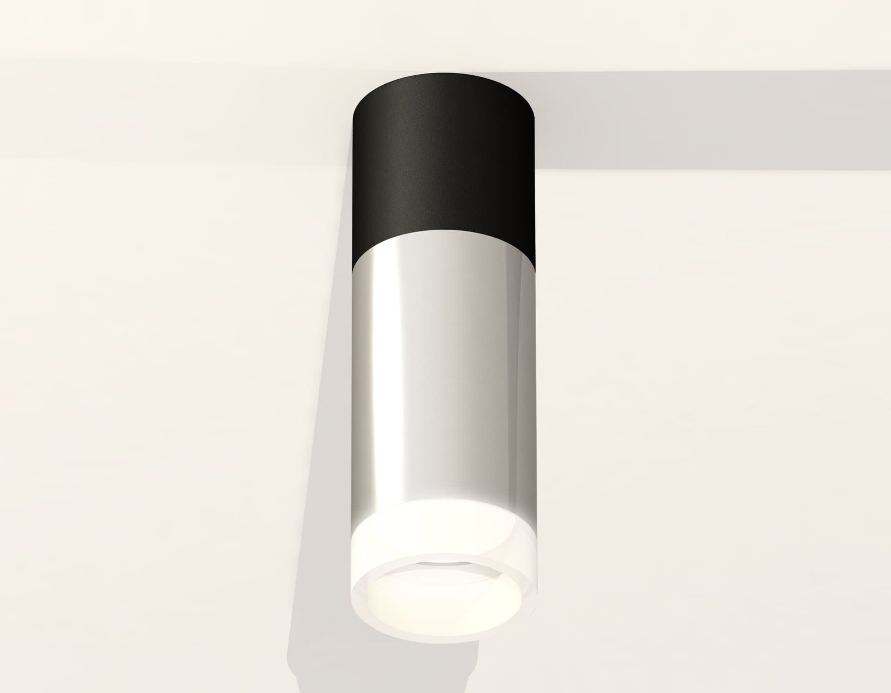 Ambrella Комплект накладного светильника XS6325062 PSL/SBK/FR серебро полированное/черный песок/белый матовый MR16 GU5.3 (C6325, C6302, A2010, N6248) — миниатюра 3
