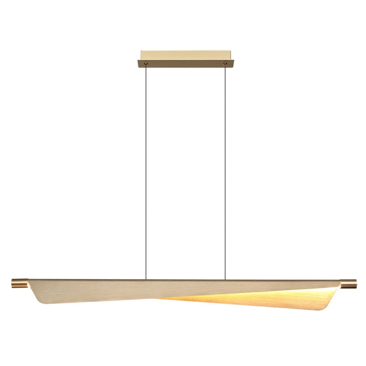 Odeon Light 7017/24LB HIGHTECH ODL25 Подвесной светильник c сенсорн. выкл (диммер яркости) металл/акрил латунь брашинг IP20 24W CRI 90 3000K 220V LINE