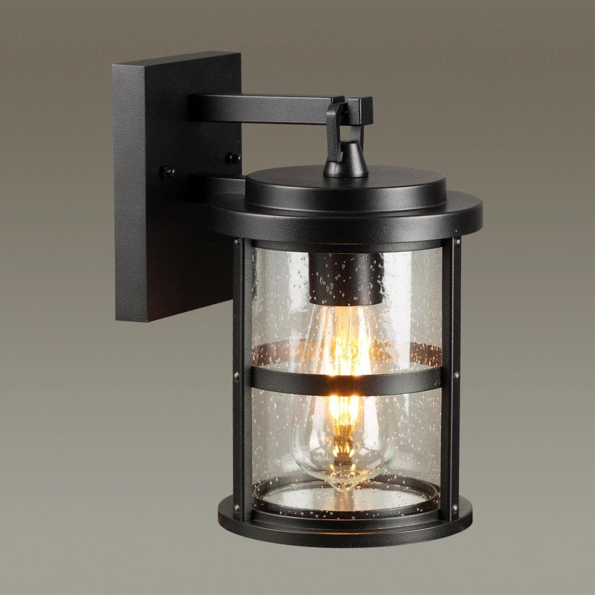 Odeon Light 4964/1W NATURE ODL22 581 черный/стекло Ландшафтный настен.светильник E27 1*60W IP44 MAGUS — миниатюра 4