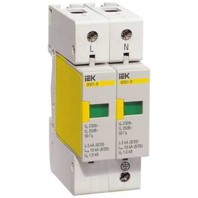 IEK KARAT Ограничитель имп. перенапр. ОПС1-D 2Р In=5kA Un=230B Im=10kA — миниатюра 2