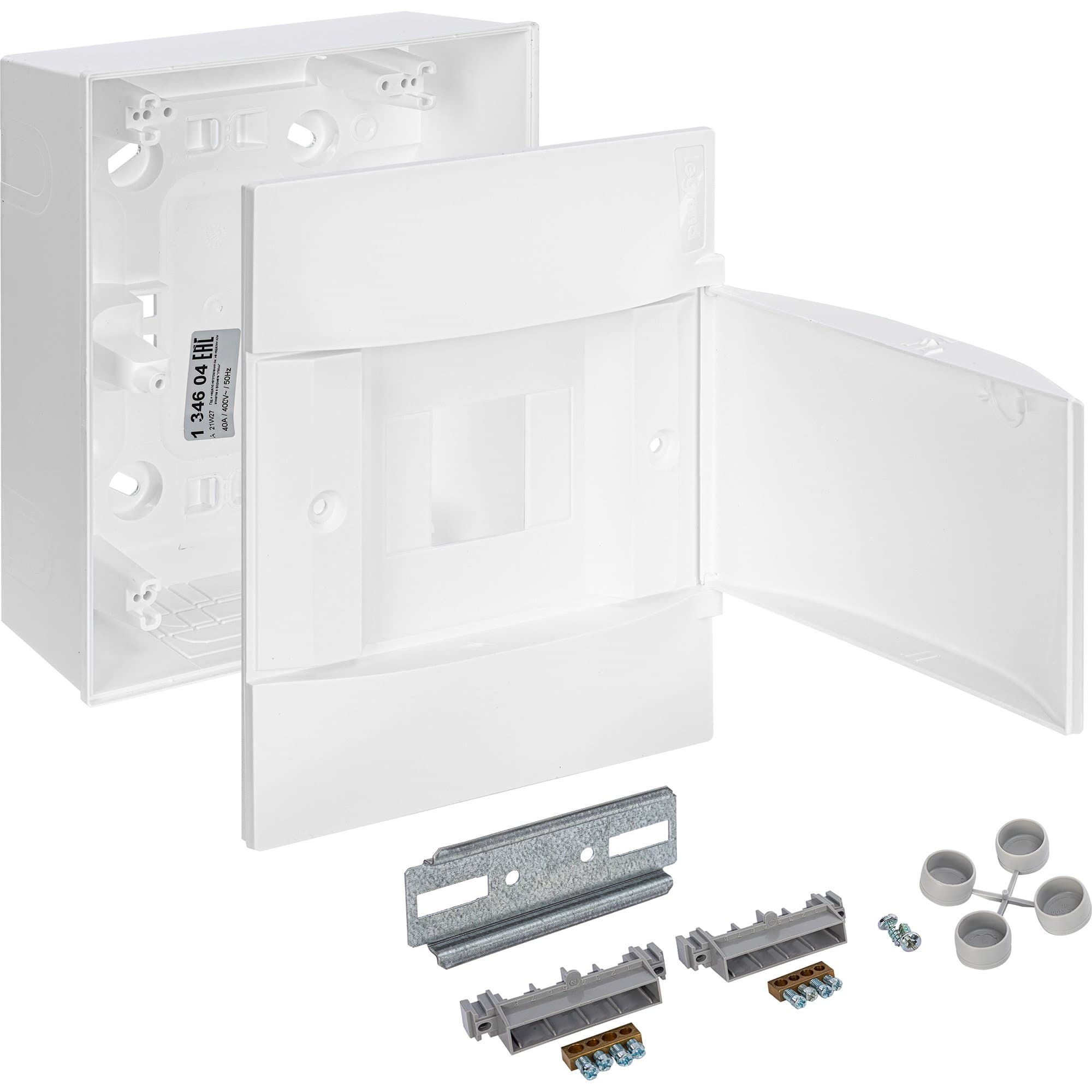 Legrand Practibox S Пластиковый щиток Навесной 1X4 Белая дверь 134604 — миниатюра 7
