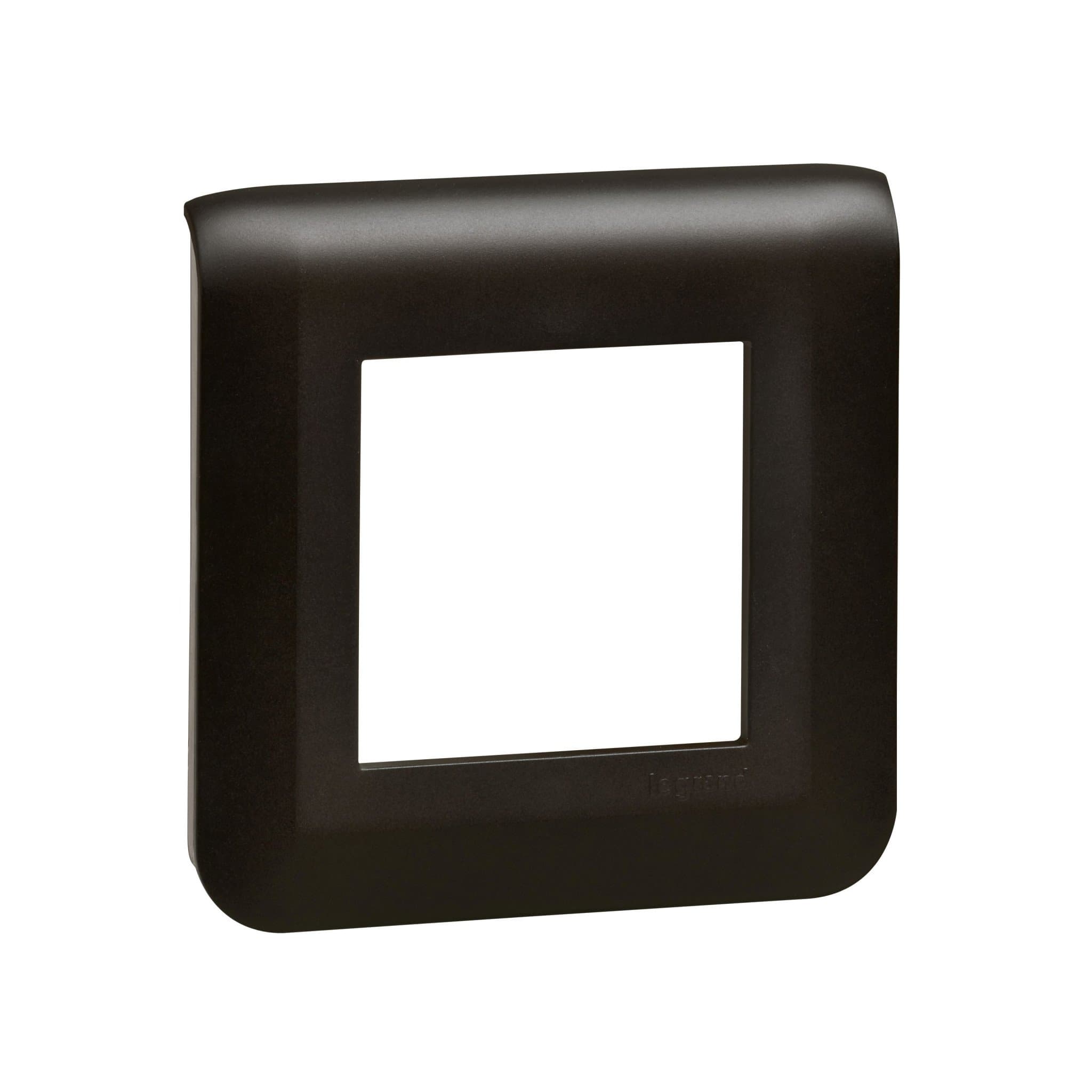 Legrand Mosaiс Рамка - Программа Mosaic - 2 модуля - матовая черная 079042L — миниатюра 1