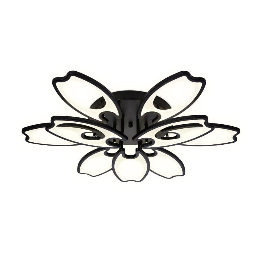 Ambrella Потолочный светодиодный светильник с пультом FA581/6+3 BK черный 162W 700*640*120 (ПДУ РАДИО 2.4G) — миниатюра 3