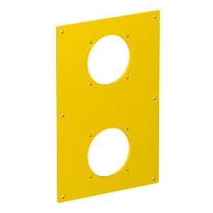 OBO Bettermann Накладка блока питания VH для монтажа устройств ЭУИ, 160x105x3 мм, ПВХ, желтая 6109879 — миниатюра 2
