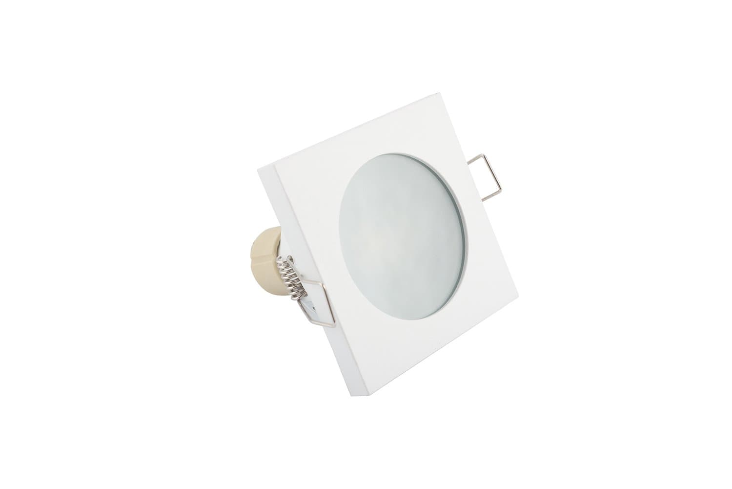 Denkirs Белый Светильник встраиваемый влагозащитный DK3014-WH IP 44 50 Вт GU10 алюминий — миниатюра 4