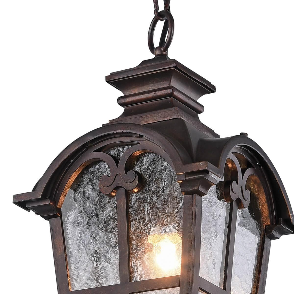Favourite Bristol Светильник уличный металл кофейного цвета, стекло дымчатое 1*E27*60W, IP44 2036-1P — миниатюра 2