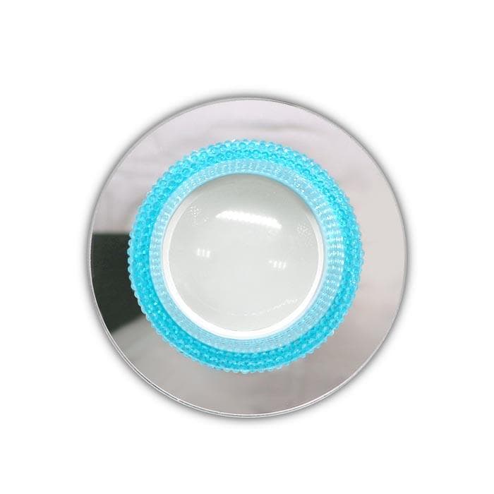 Ambrella Встраиваемый точечный светильник TN351 CH/BL хром/голубой GU5.3+3W (LED COLD) D95*45 — миниатюра 4