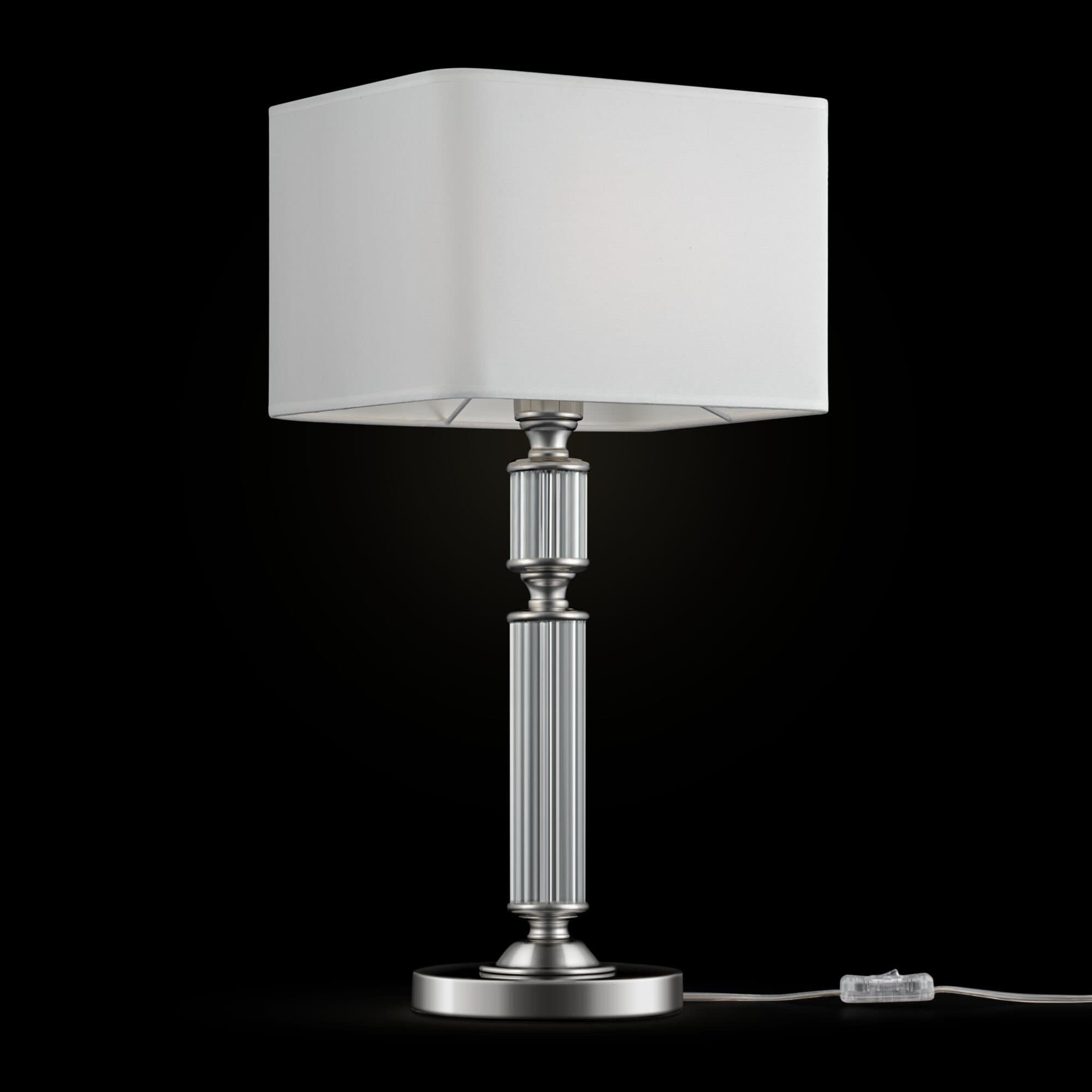 Maytoni Neoclassic Ontario Хром Настольная лампа E27 60W MOD020TL-01CH — миниатюра 3