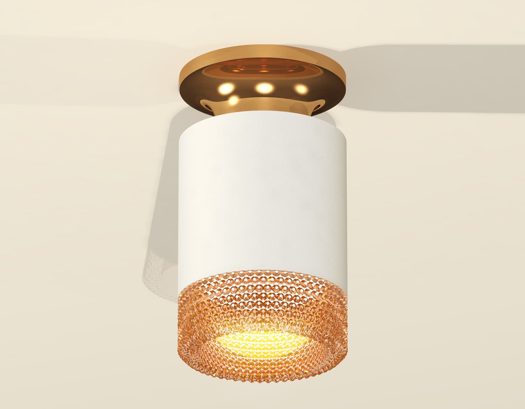 Ambrella Комплект накладного светильника XS6301182 SWH/PYG/CF белый песок/золото желтое полированное/кофе MR16 GU5.3 (N6905, C6301, N6154) — миниатюра 2