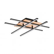 Eglo 99793 Светильник потолочный MARINELLO 1, LED 5x5,25W, 3700lm, L500, B500, H90, сталь/алюминий/пластик/дерево, черный/белый