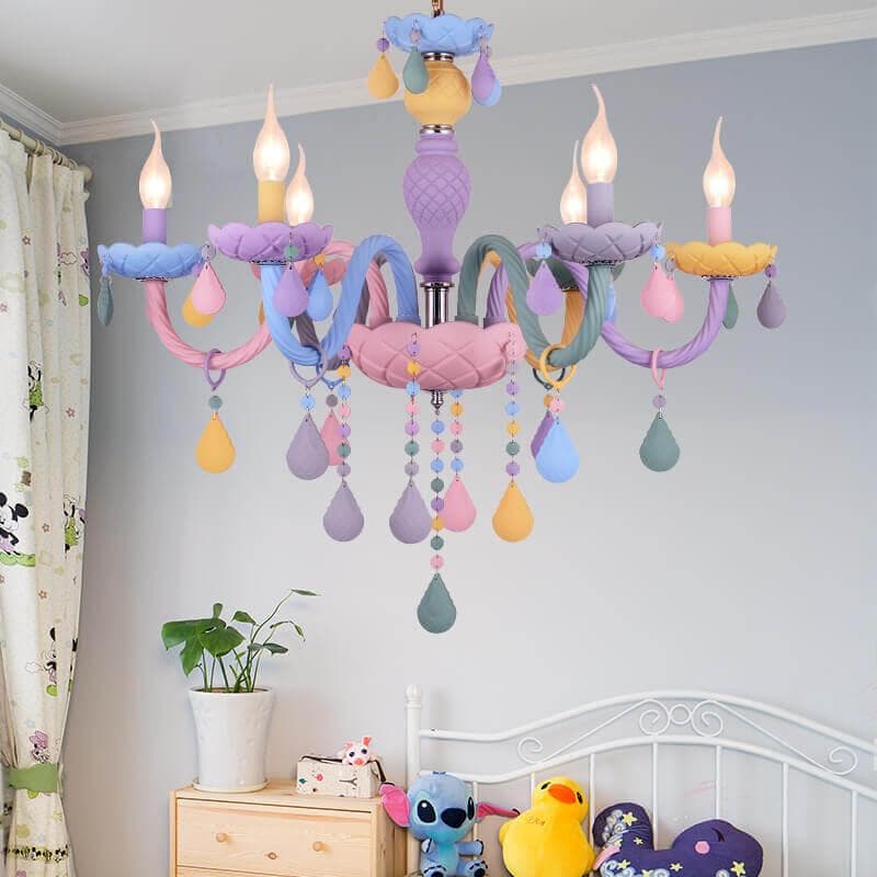 Kink Light 074175-6 Светильник подвесной АСТРИД мультиколор d69 h60 E14 6*40w — миниатюра 2