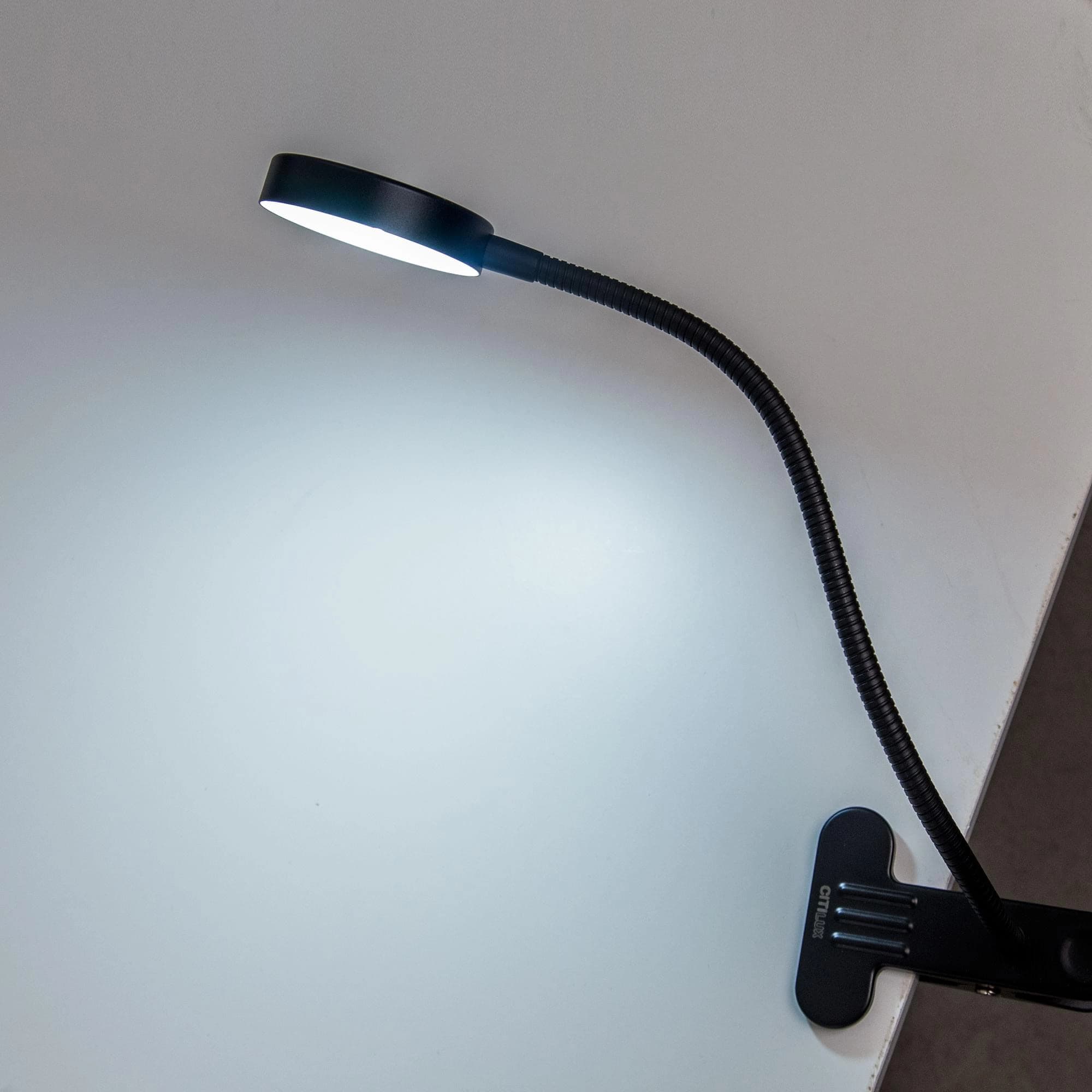 Citilux CL803071N Ньютон Черный LED 7W*4000K, на клипсе — миниатюра 3