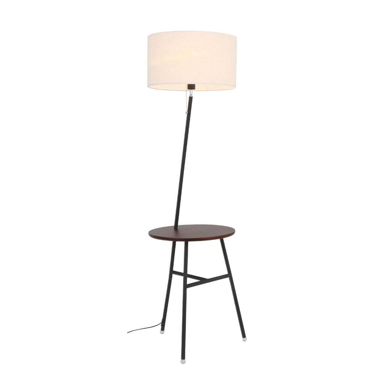ST LUCE SLE302.415.01 Торшер  Черный, Коричневый/Бежевый E27 1*40W