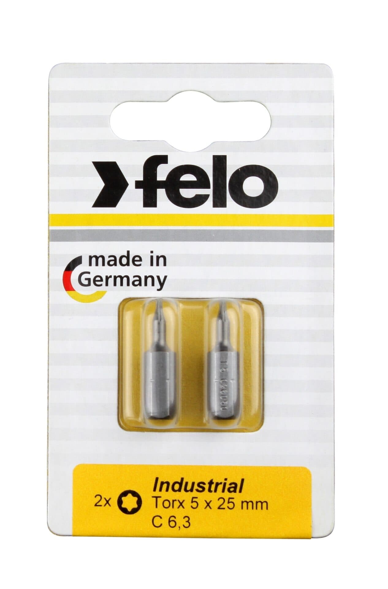 Felo Бита серии Industrial TX 5х25, 2шт на блистере 02605036