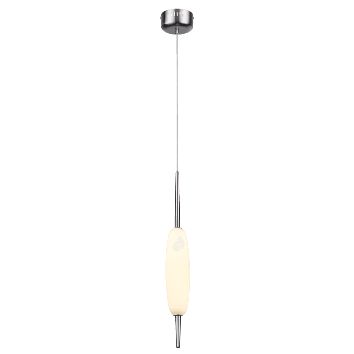 Odeon Light 4793/12L PENDANT ODL21 008 никель/белый Подвес LED 12W SPINDLE — миниатюра 2
