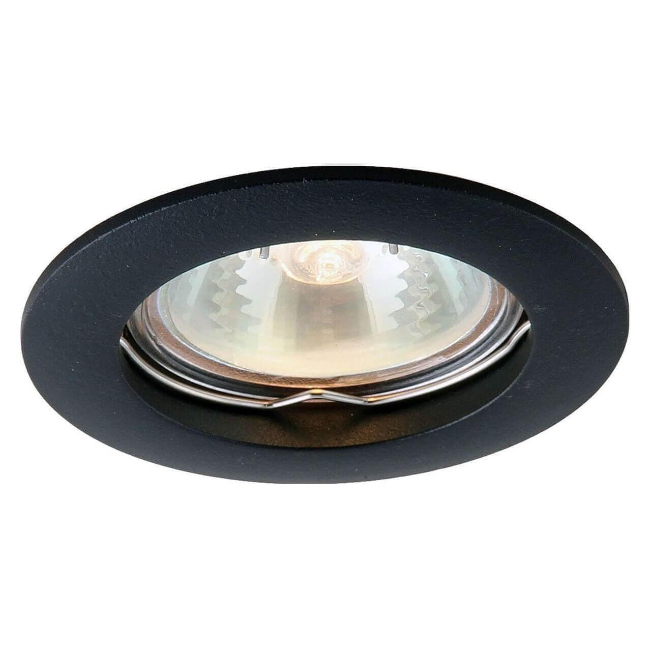 Arte Lamp Basic Черный Светильник точечный встаиваемый 1x50W 1xGU10 A2103PL-1BK — миниатюра 1