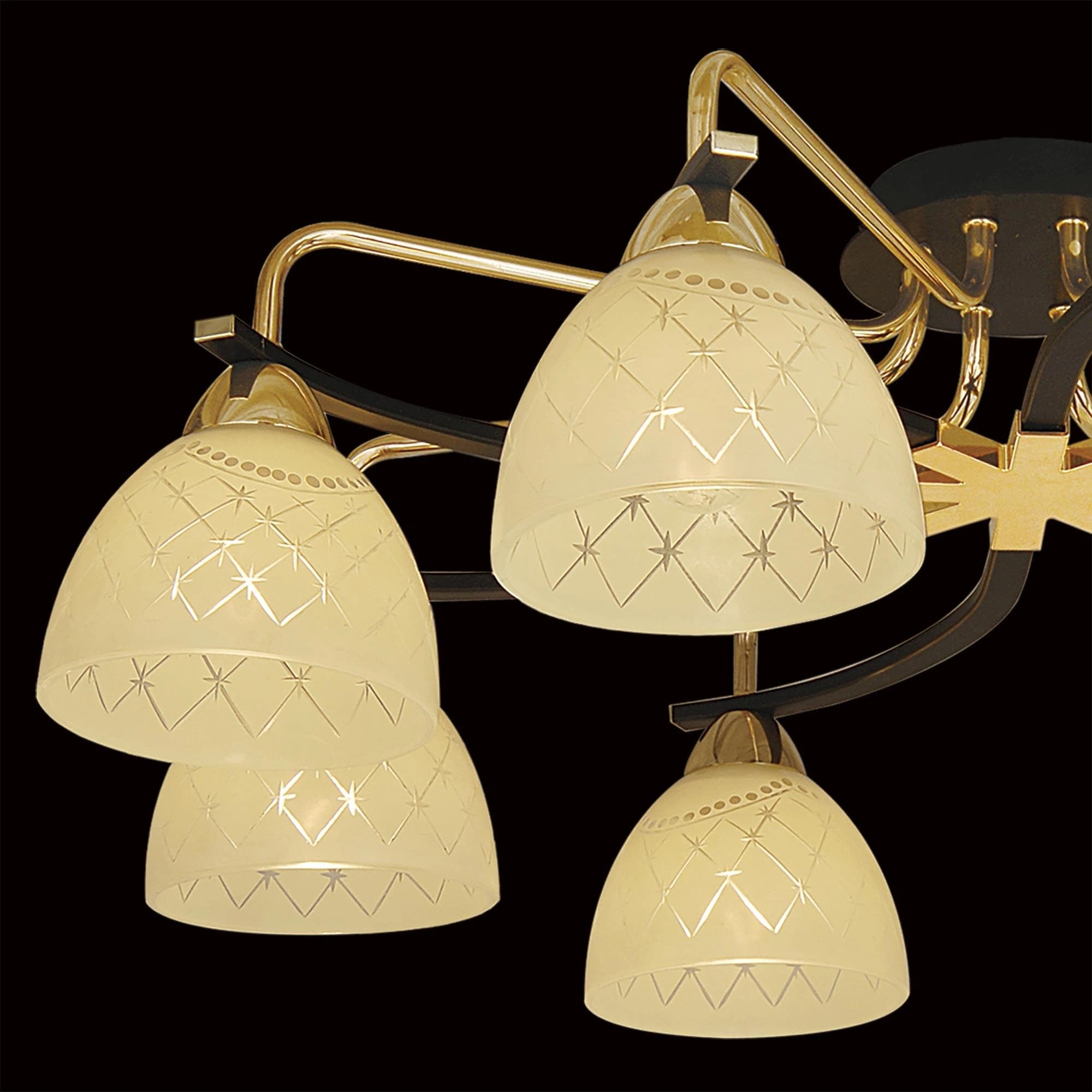 Citilux CL152282 Кристи Беж.+Зол. Светильник Люстра — миниатюра 3