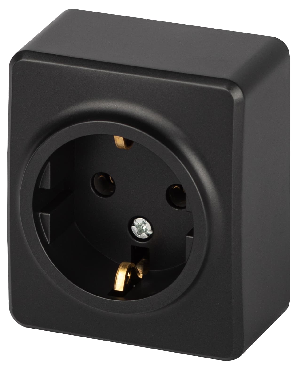 ЭРА Розетка Эксперт 11-2203-05 2P+E Schuko IP20 16A-250В ОУ антрацит