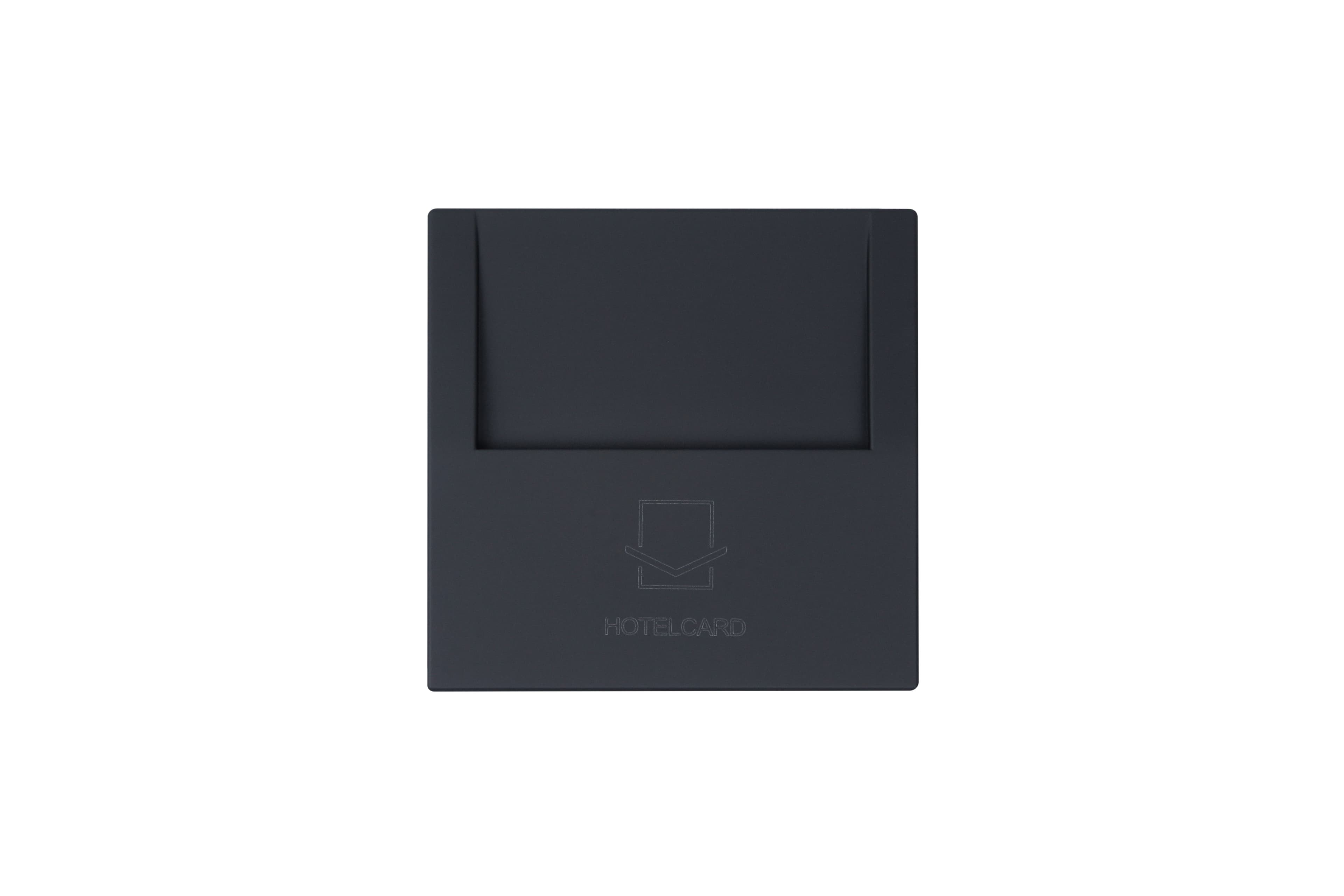 Jasmart FD Черный матовый (soft touch) Выключатель отельный карточный с накладкой 10А, 250В