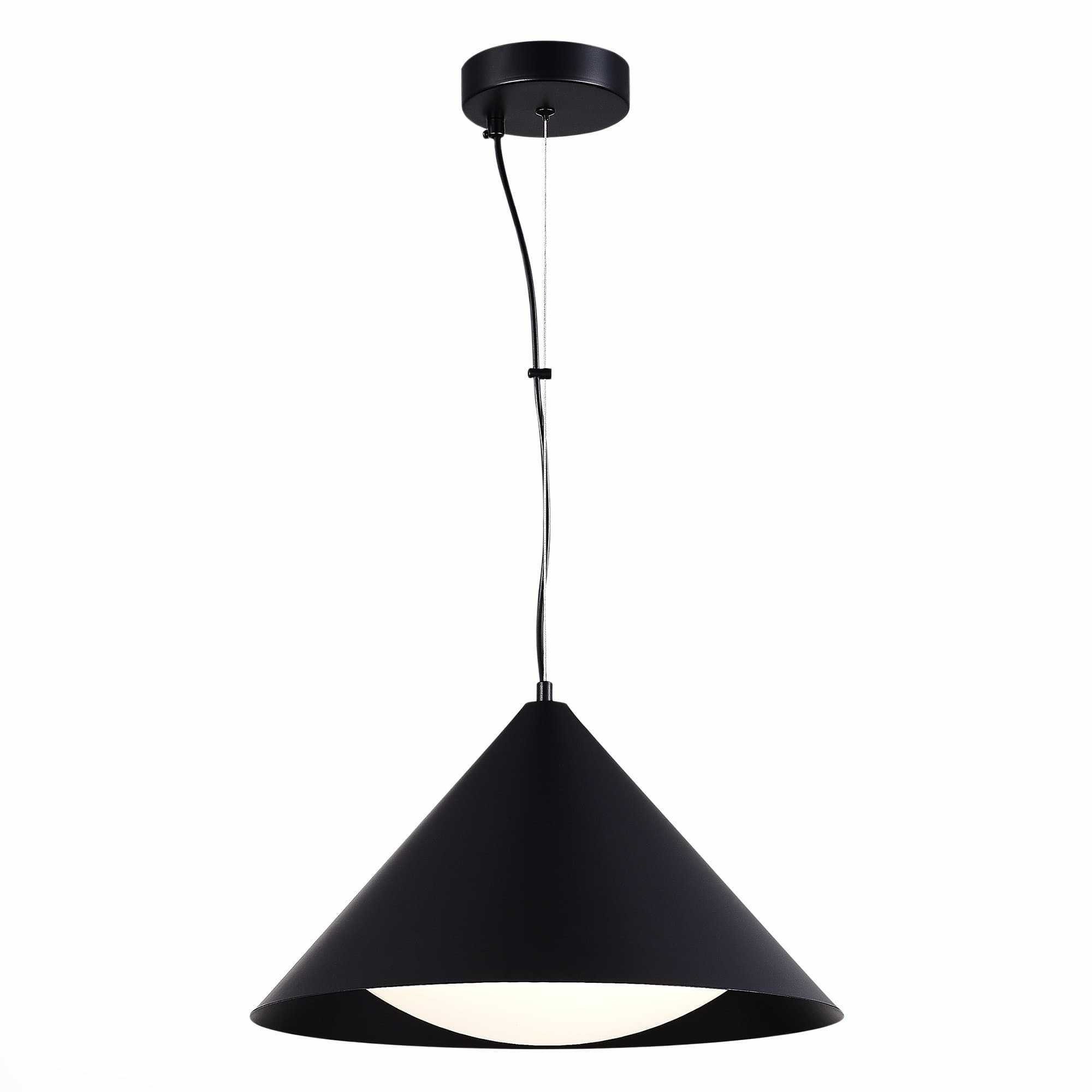 ST LUCE SL6501.413.01 Светильник подвесной Черный/Черный LED 1*12W 3000K