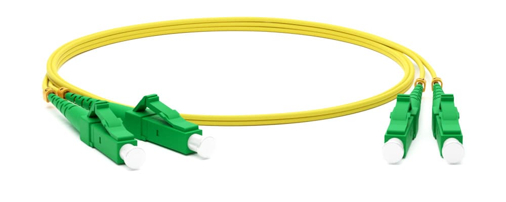 Hyperline FC-D2-9-LC/AR-LC/AR-H-3M-LSZH-YL Патч-корд волоконно-оптический (шнур) SM 9/125 (OS2), LC/APC-LC/APC, 2.0 мм, duplex, LSZH, 3 м 28288