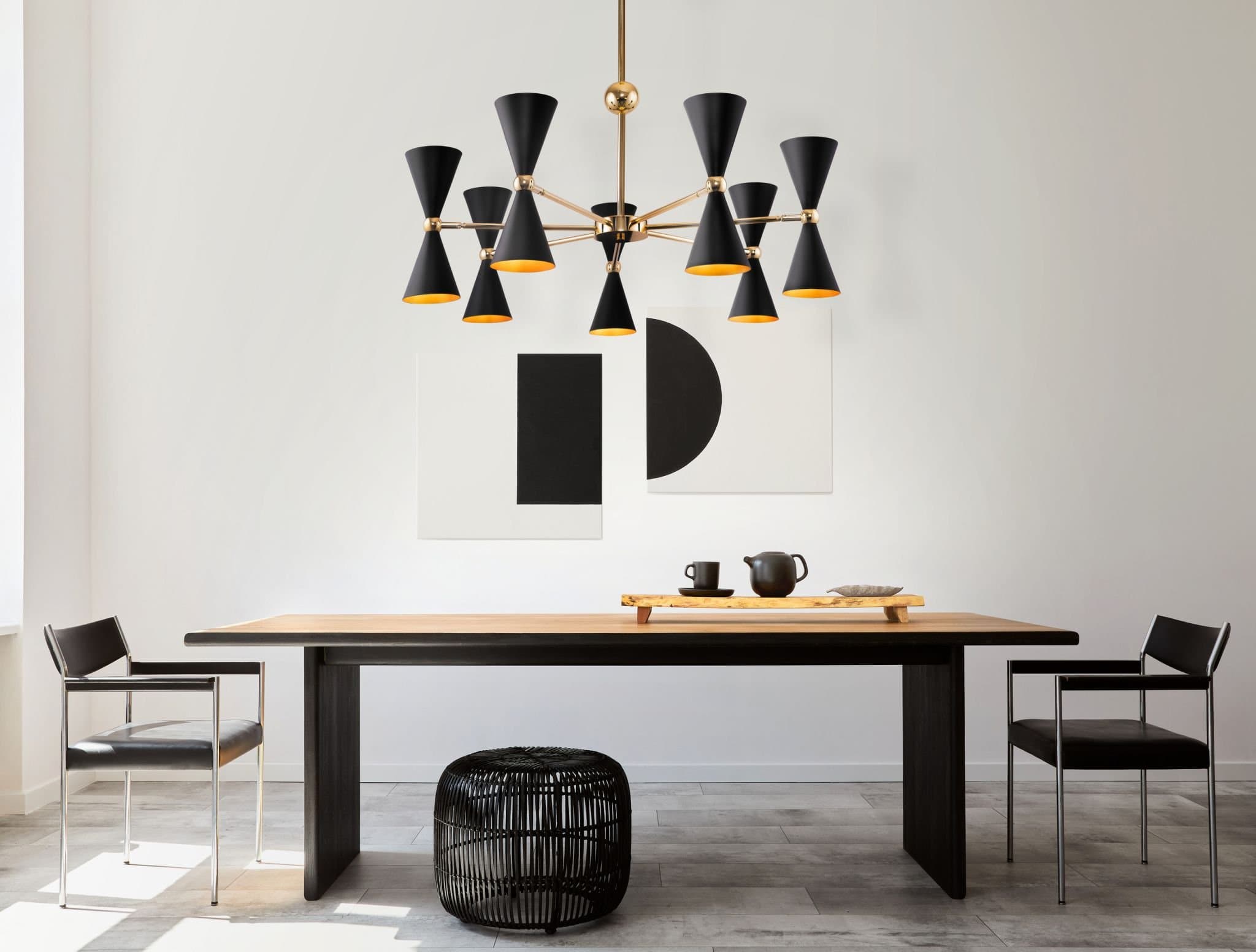 Maytoni Modern Черный с Золотом Светильник подвесной MOD108PL-14GB — миниатюра 4