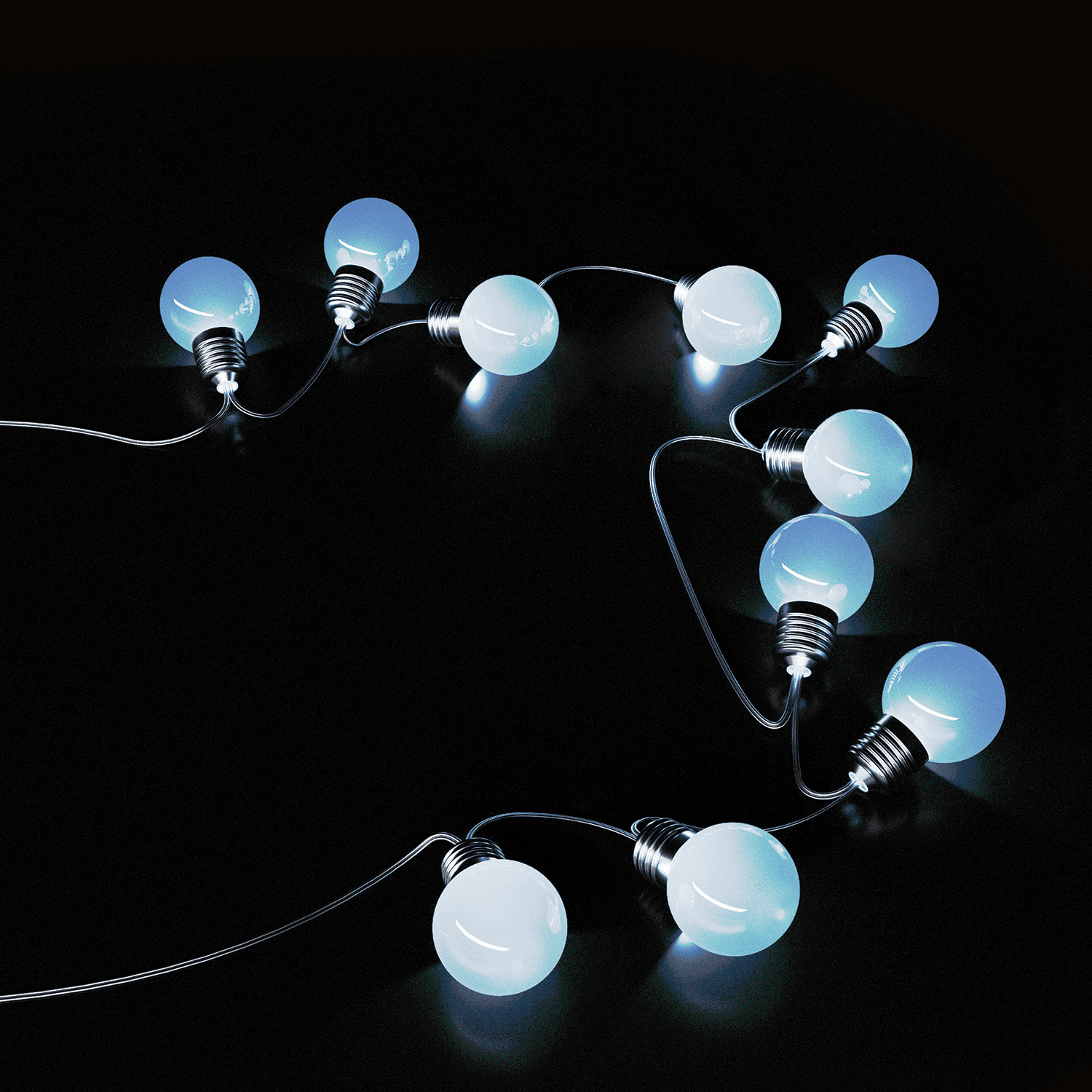 Gauss Гирлянда садовая на солнечной батарее 10 LED ламп Большие Шары Белый свет Solar, 1/24 GS033 — миниатюра 7