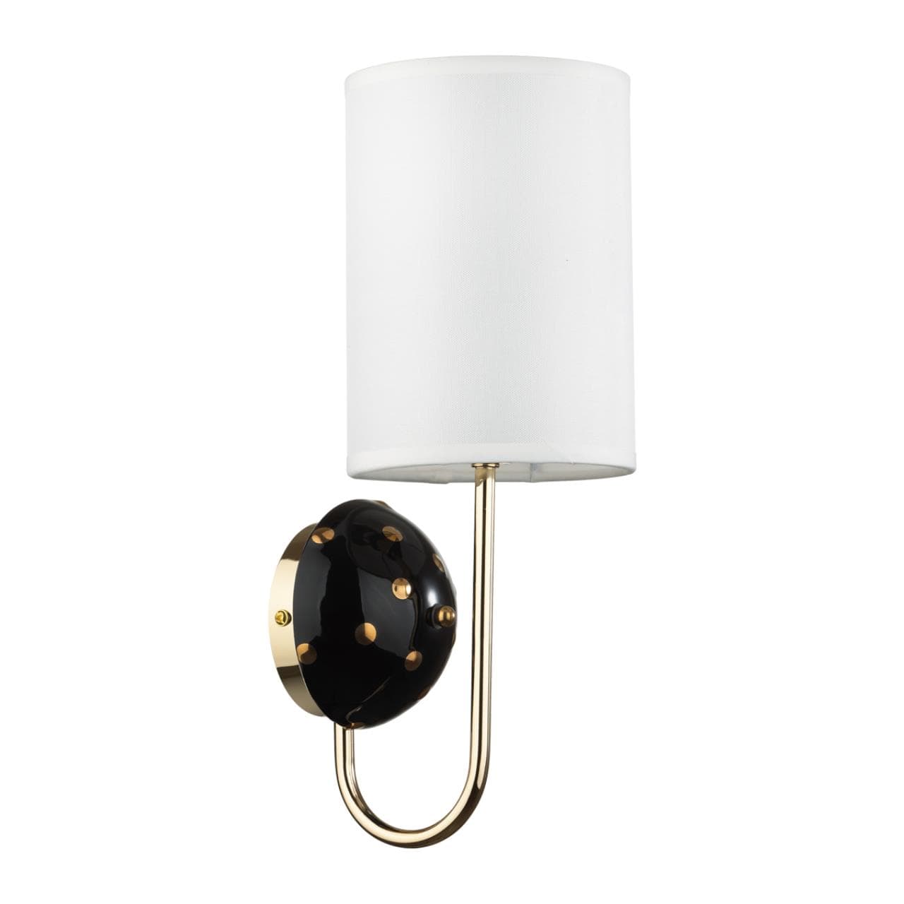 Odeon Light 5424/1W MODERN ODL_EX24 золотой/черный/белый/металл/керамика/ткань Бра E14 1*40W POLLEN