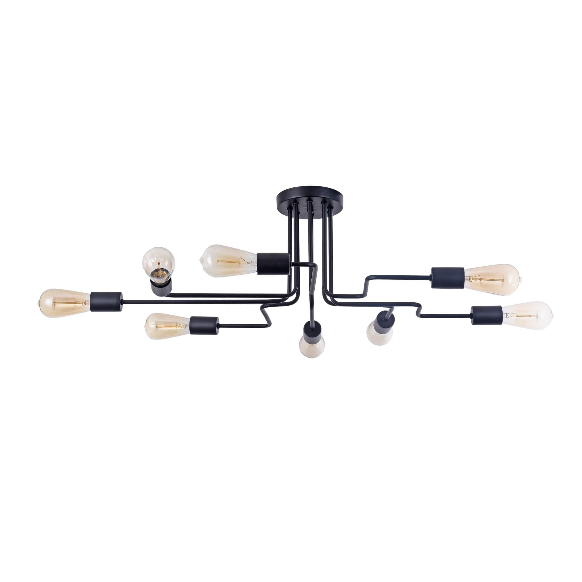 Maytoni Loft Gilbert Черный Потолочный светильник 8xE27 60W T532CL-08B — миниатюра 8