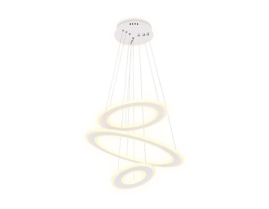 Ambrella Подвесной светодиодный светильник с пультом FA432 WH белый 160W D470*630 (ПДУ РАДИО 2.4G) — миниатюра 1
