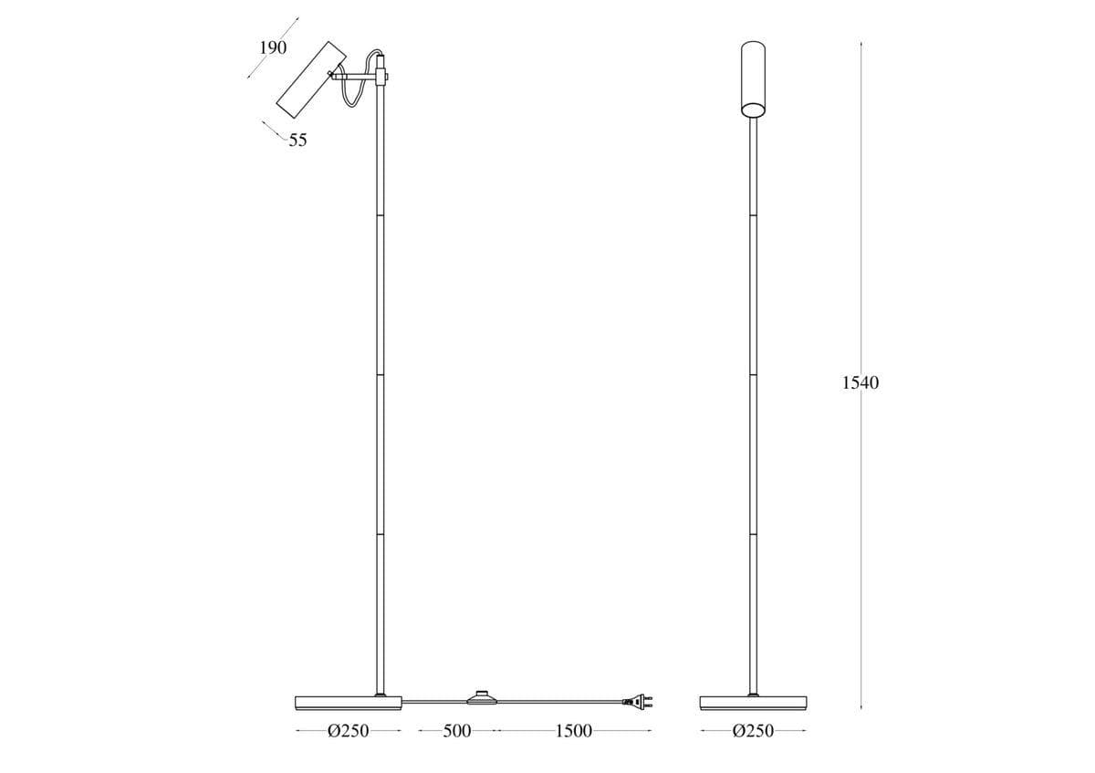 Maytoni Technical Белый Торшер MOD129FL-01W — миниатюра 7