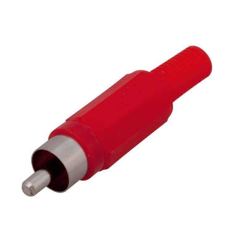 Разъем штекер RCA "Красный" пайка Rexant 14-0403 — миниатюра 1