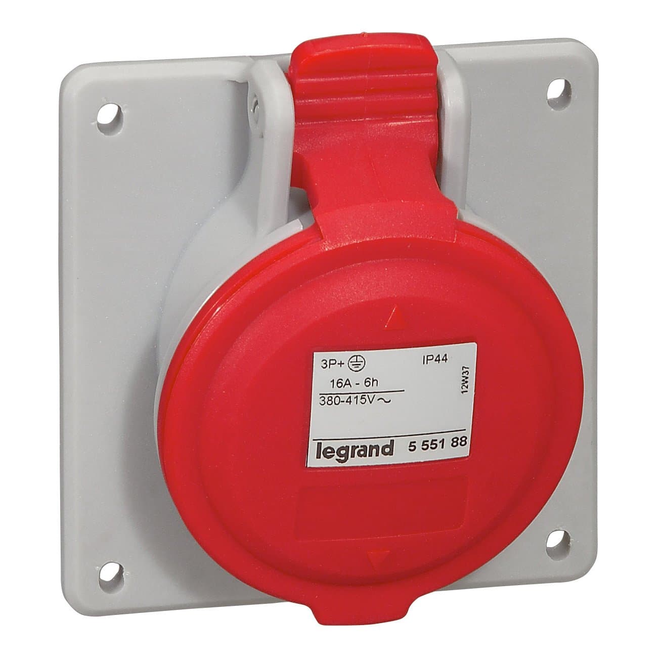Legrand Розетка встр. 16А 3К+З 380В IP44 555188 — миниатюра 1