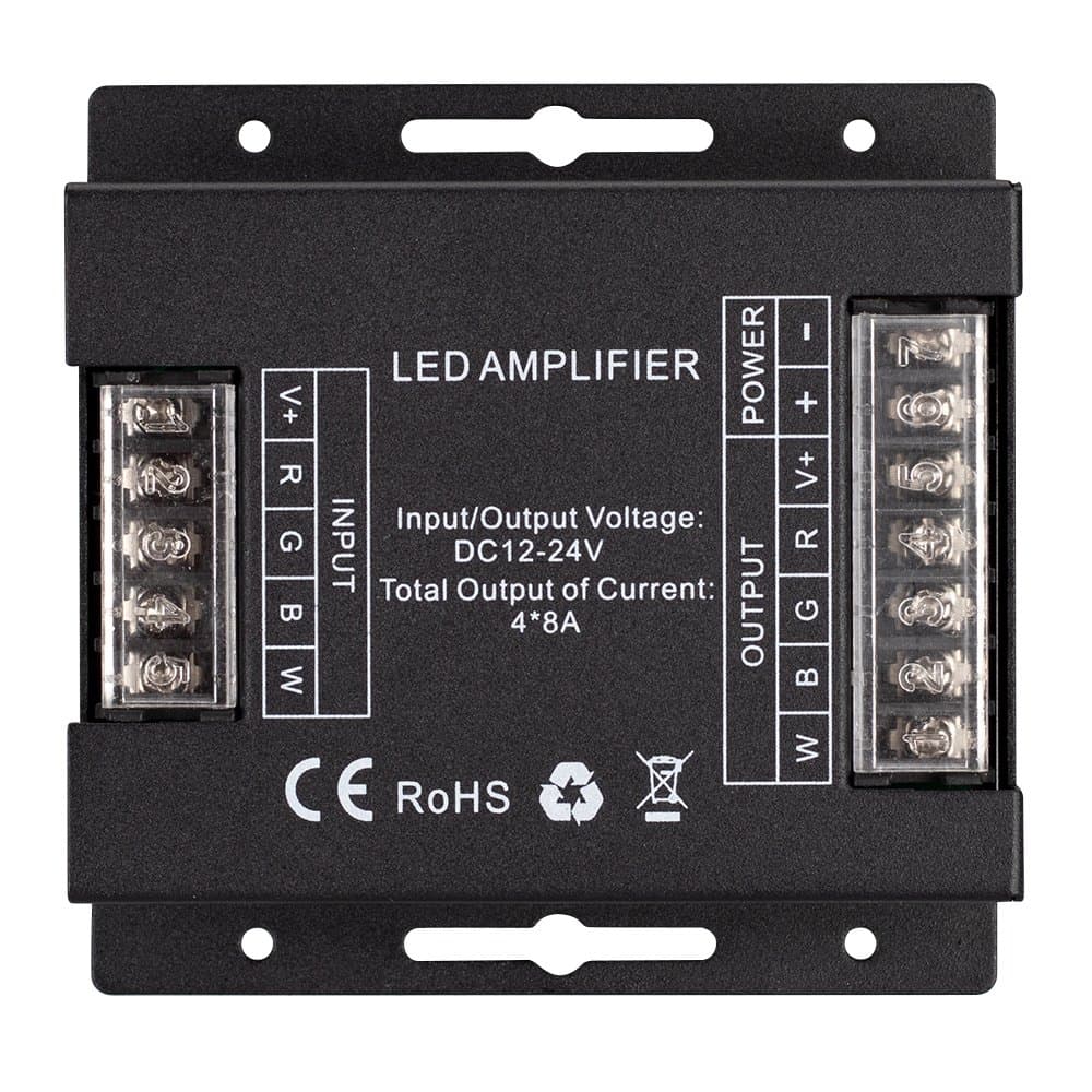 Arlight Усилитель ARL-5022-RGBW (12-24V, 4x8A, 384-768W) (IP20 Металл, 3 года) 027141 — миниатюра 4