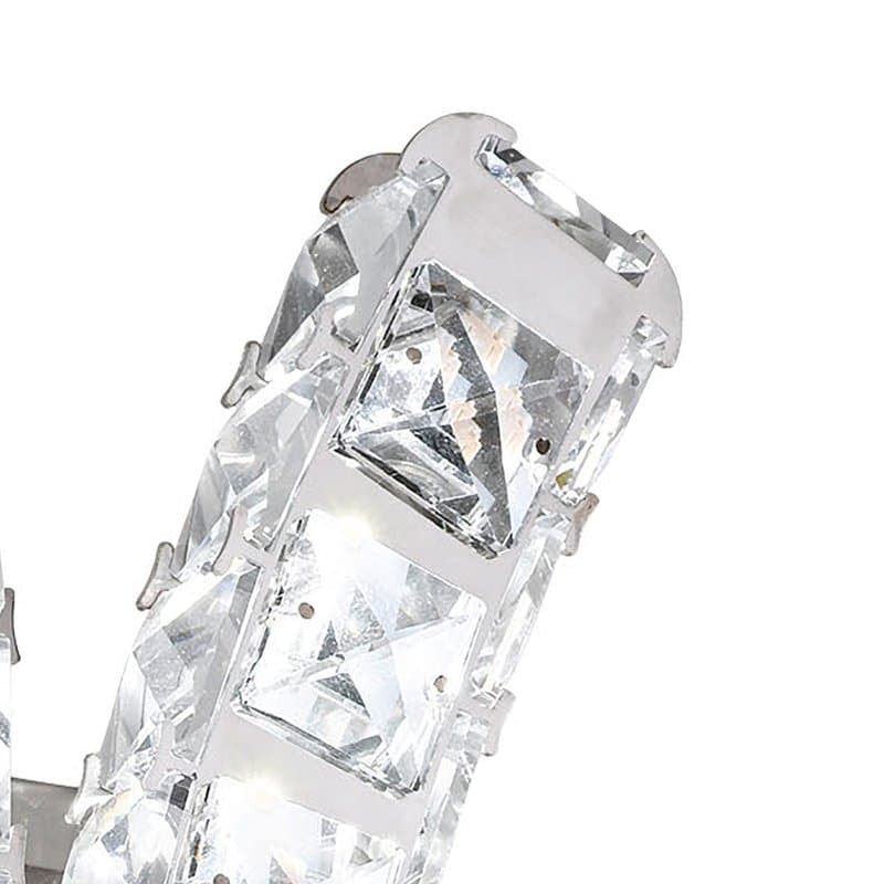 Eglo Бра LED TONERIA, 24х0,5W(LED), L190, H470, сталь, хром/хрусталь 39004 — миниатюра 2