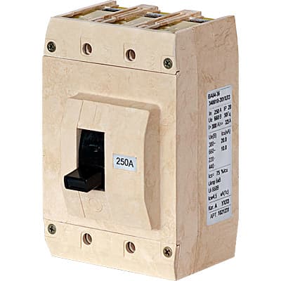 Контактор (Legrand) Выключатель автоматический ВА04-36-341150-00УХЛ3 63А, 660ВВА04-36-341150-00УХЛ3