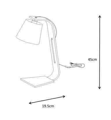 Lucide NORDIC Белый Настольная лампа 06502/81/31 — миниатюра 5