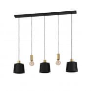 Eglo 390115 Подвесной потолочный светильник HL/5 E27 black/pb-brushed 'MAJAGUA'