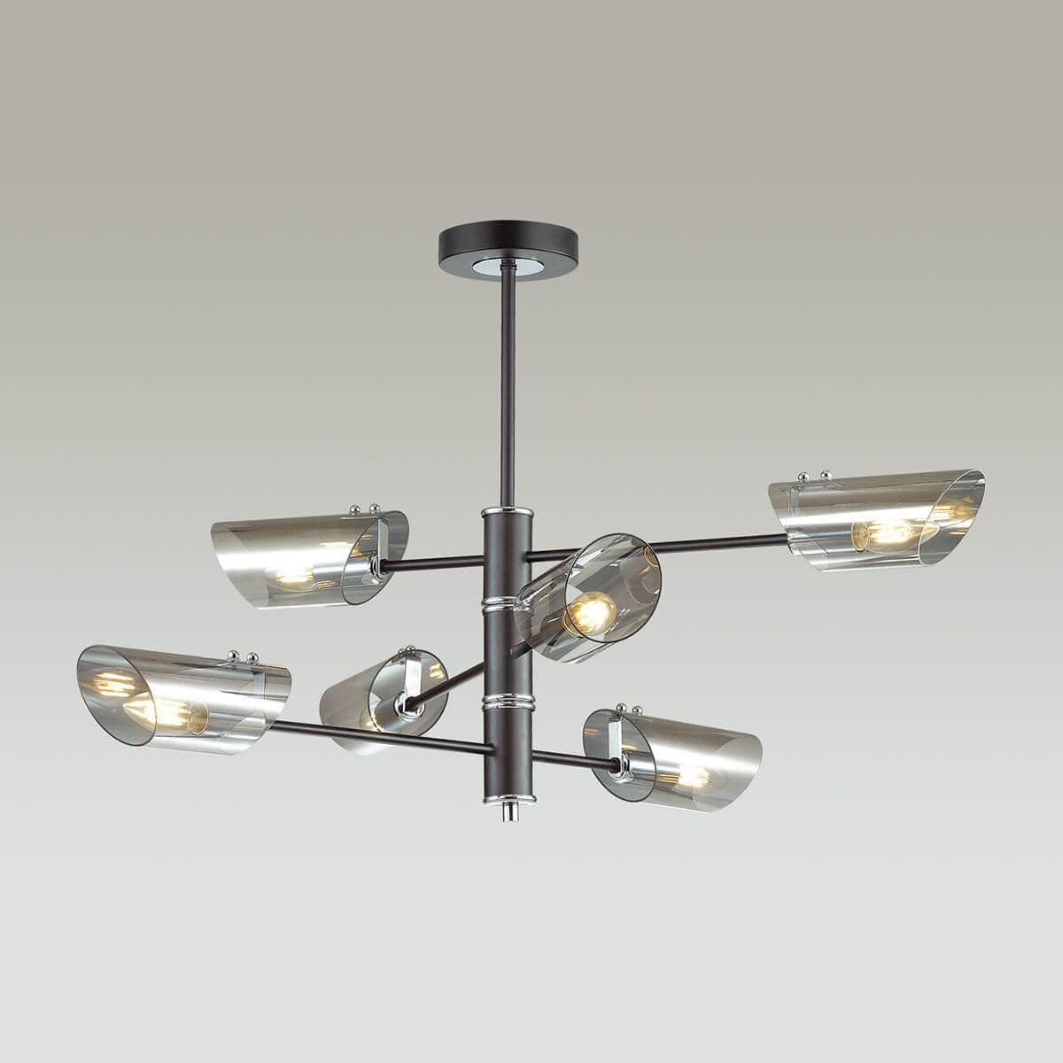 Lumion 4402/6C LN19 062 хром, черный Люстра потолочная E14 6*40W 220V NOLAN — миниатюра 4