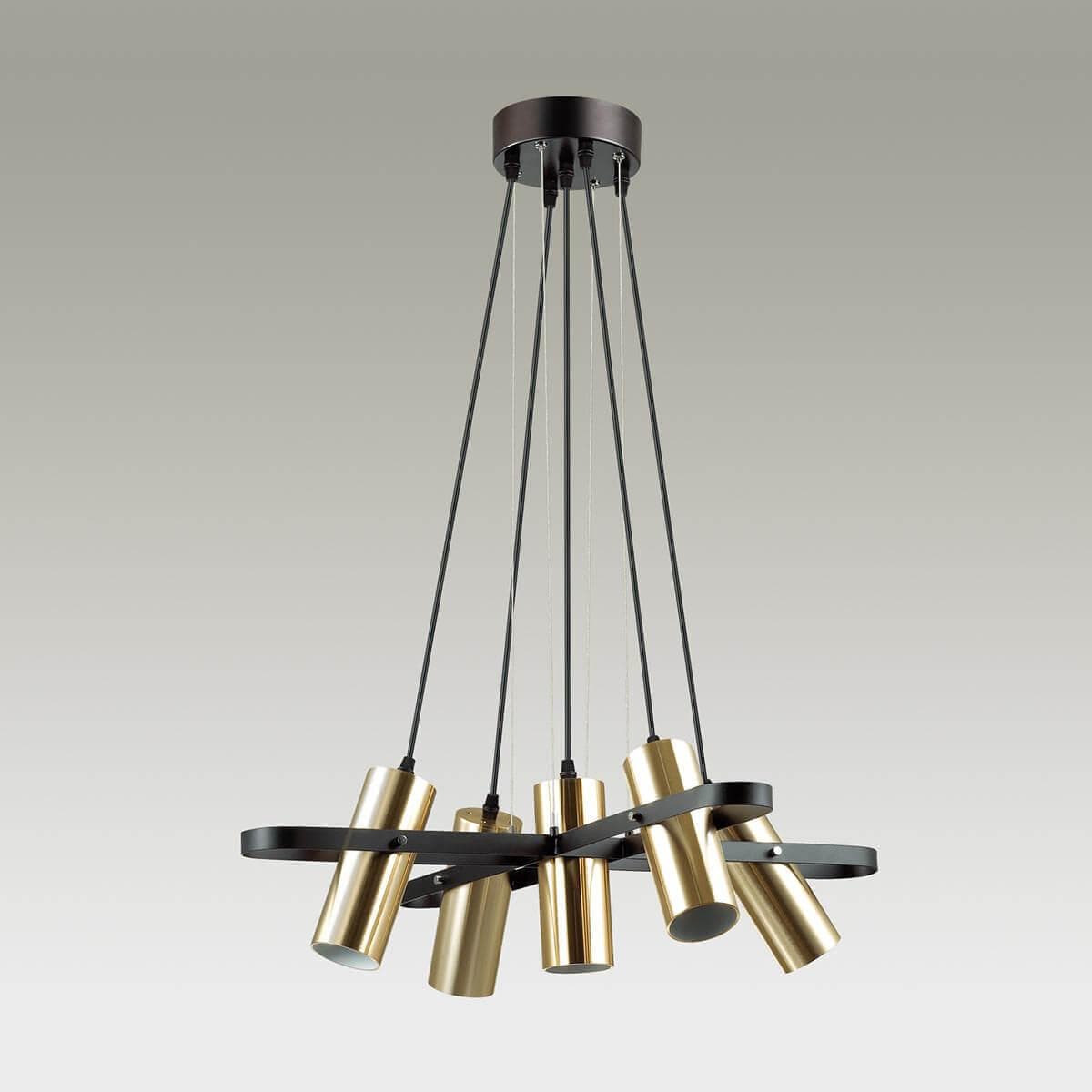 Lumion 3714/5A LN18 091 золотой, чёрный Люстра GU10 220V CLAIRE — миниатюра 3