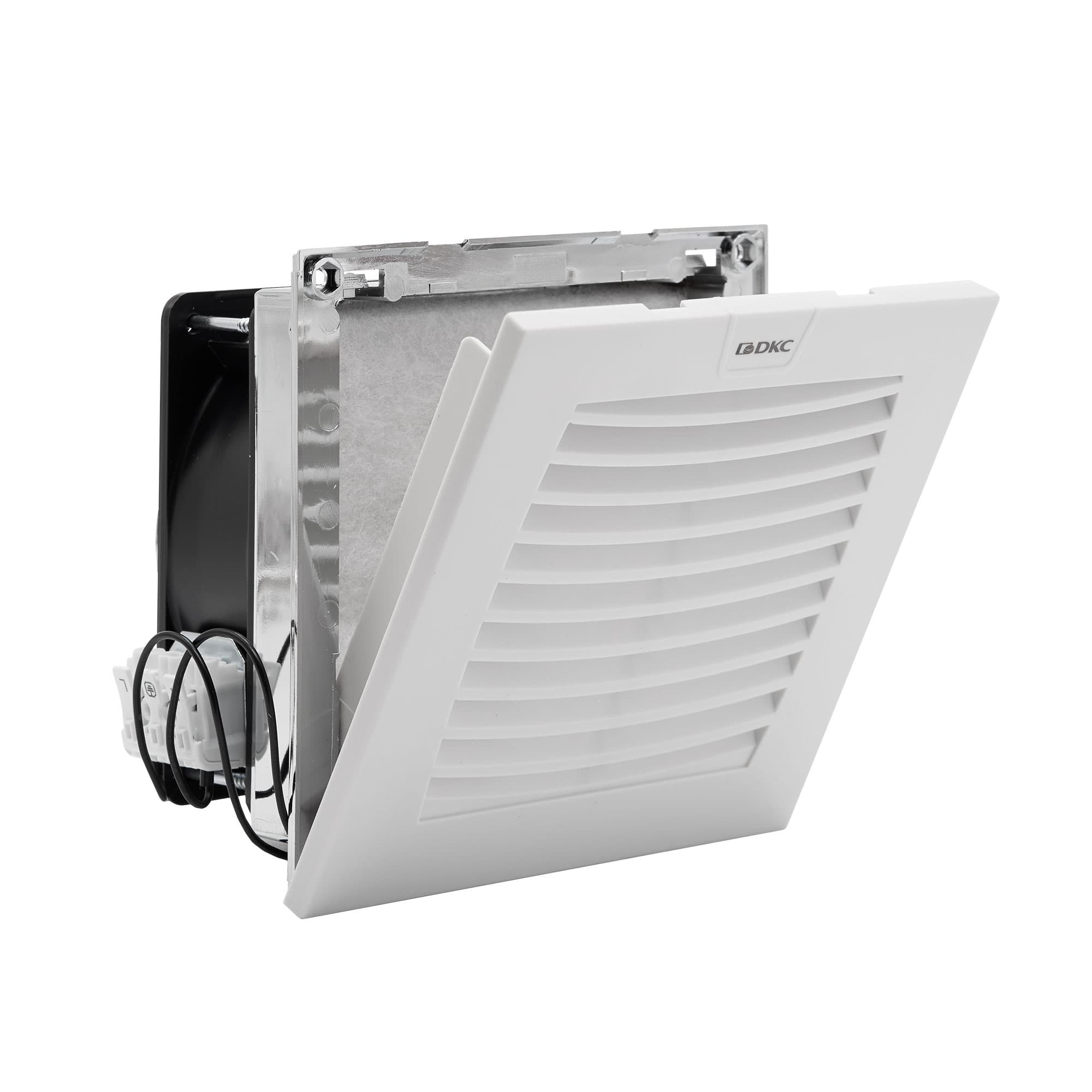 DKC Вентилятор с фильтром ЭМС 100 м3/ч, 115В AC, 152х152 мм, IP54 — миниатюра 3