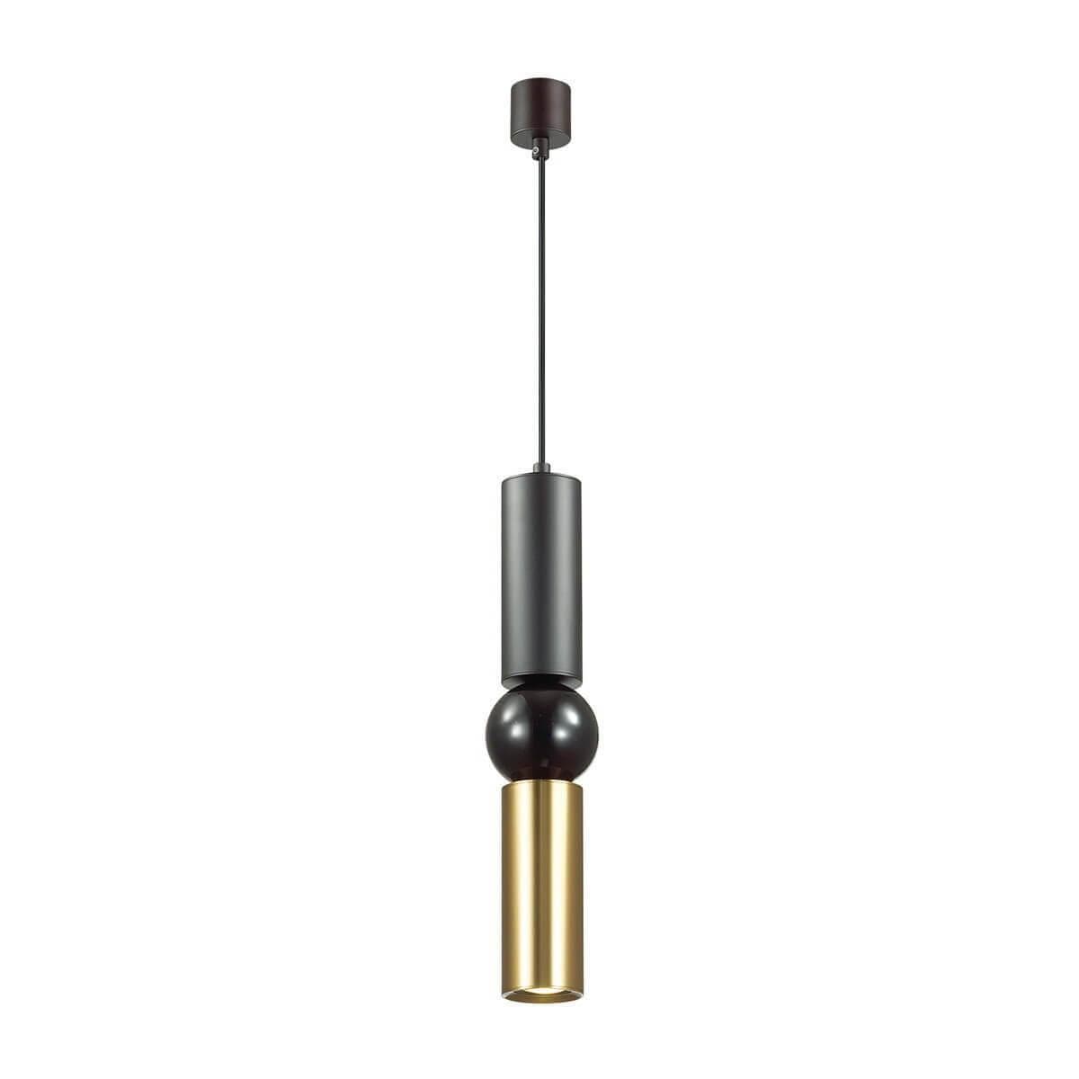 Odeon Light 4074/5L ODL19 044 черный/золото Подвес GU10 1*5W SAKRA — миниатюра 1