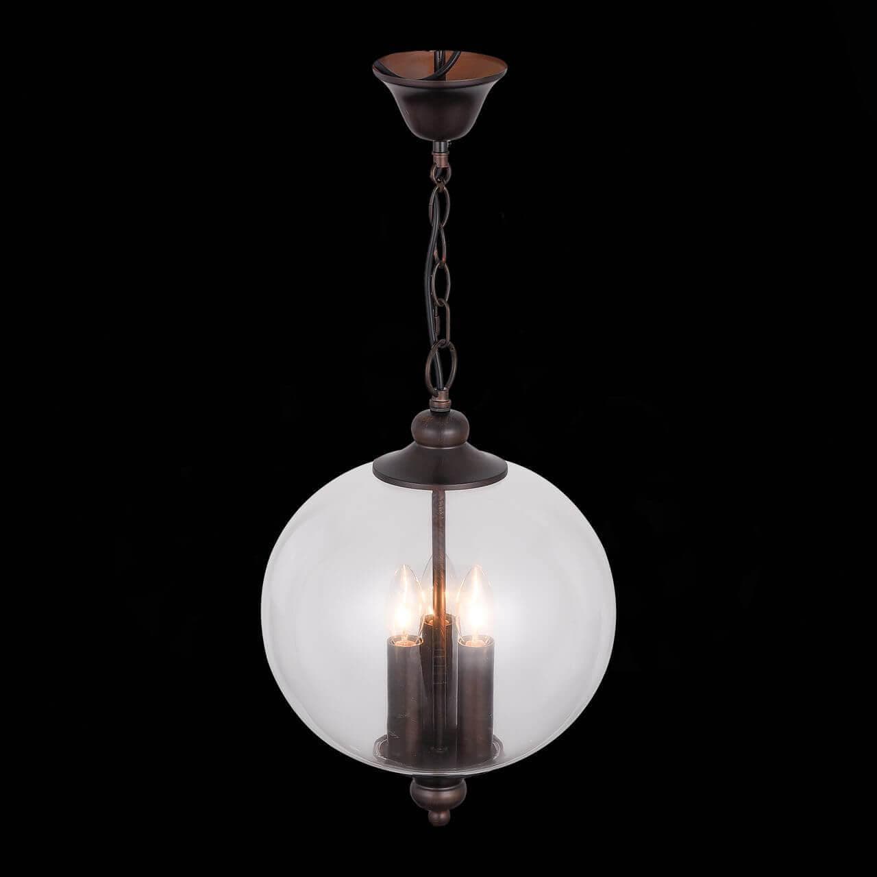 ST LUCE SL362.303.03 Светильник подвесной  Коричневый/Прозрачный E14 3*60W — миниатюра 2
